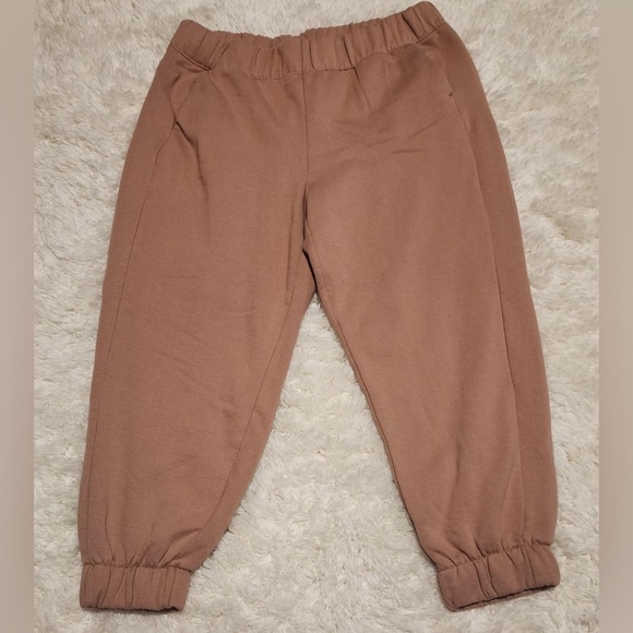 A NEW DAY Camel Oversized Sweatpant Waist and Ankles 2 side pockets Sz Large EUC - Picture 6 of 8